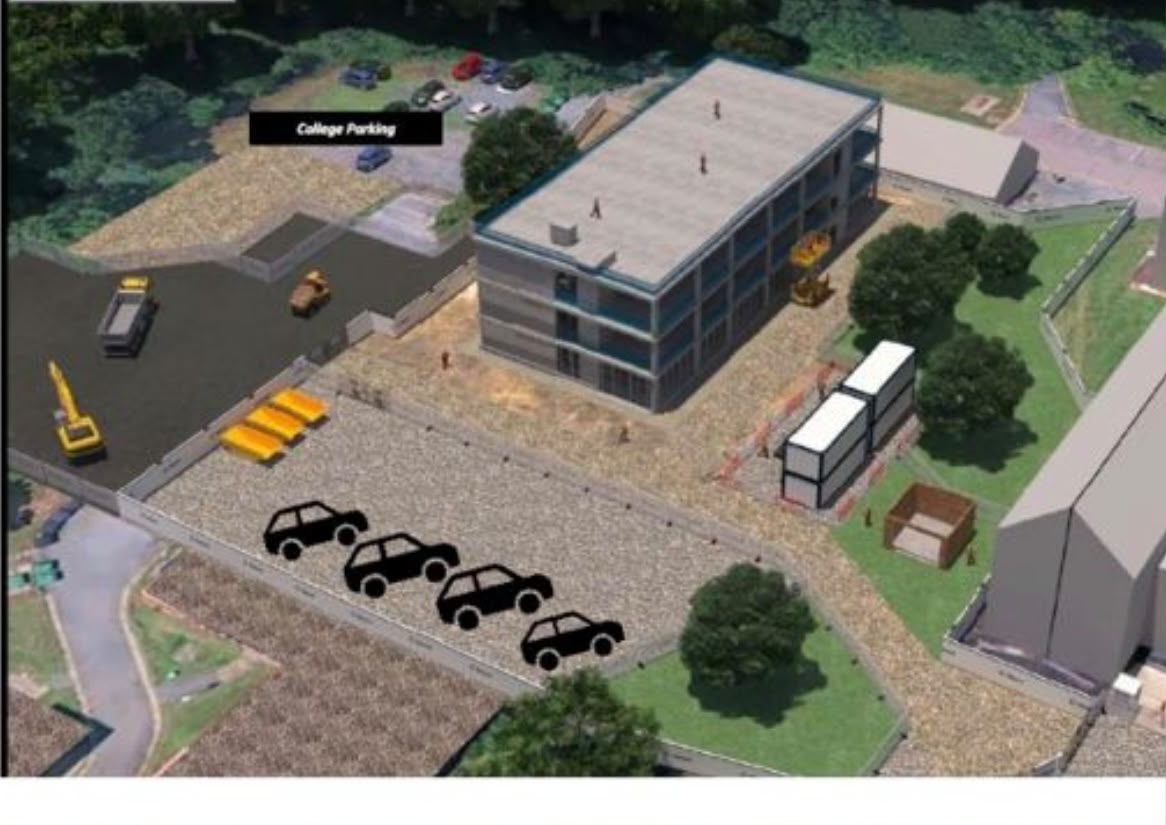 College Parking & Commercial Build